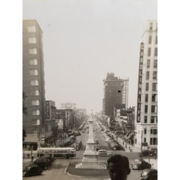 Vtg 50's Photo Main Street Columbia SC Carolina Life Bus Historic Architecture - Picture 3 of 4